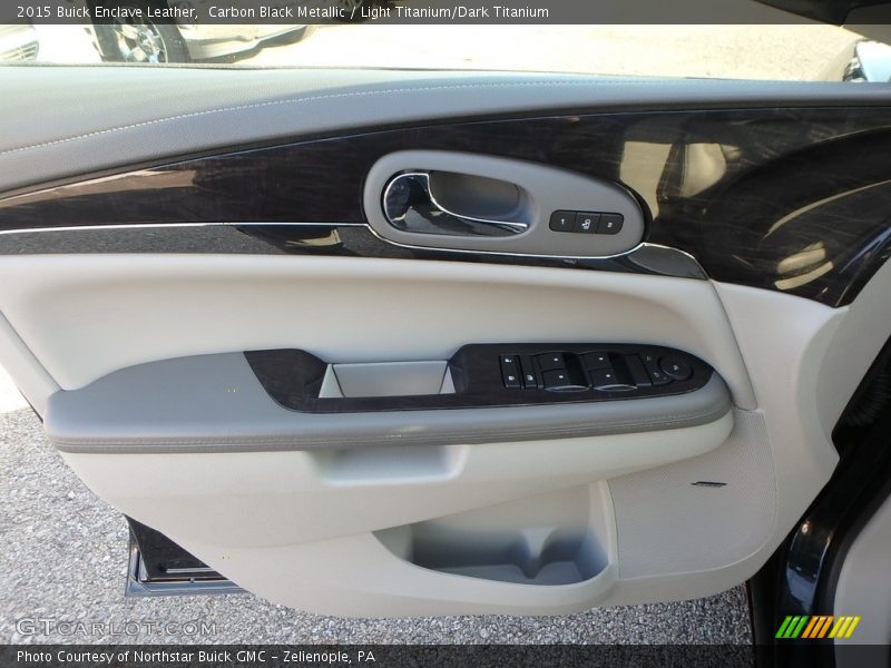 Carbon Black Metallic / Light Titanium/Dark Titanium 2015 Buick Enclave Leather