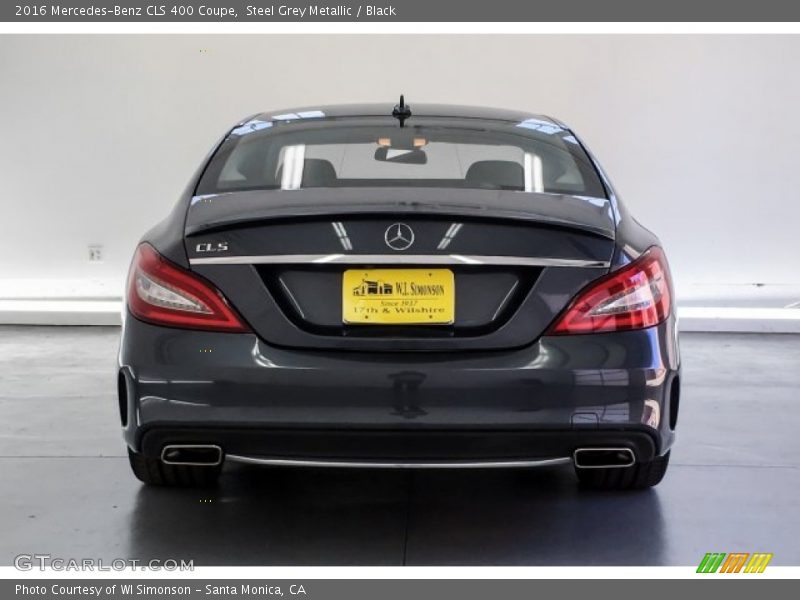 Steel Grey Metallic / Black 2016 Mercedes-Benz CLS 400 Coupe