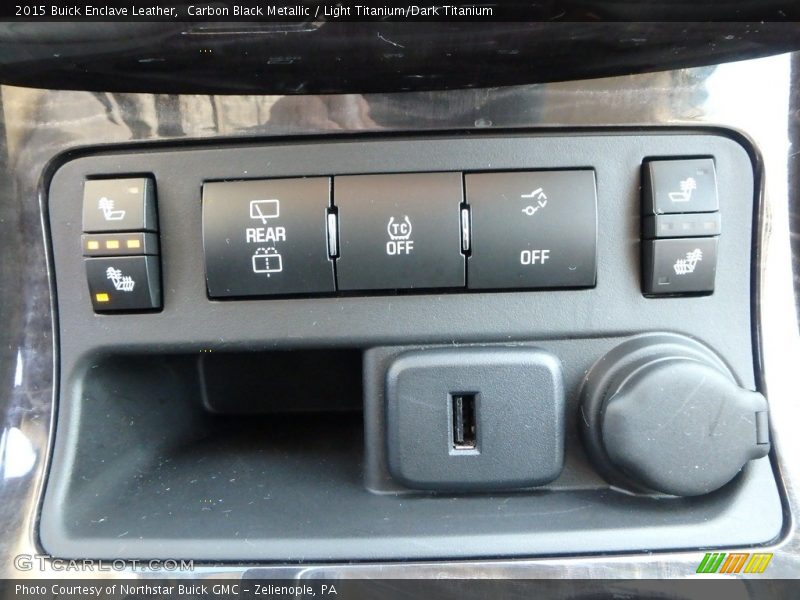 Carbon Black Metallic / Light Titanium/Dark Titanium 2015 Buick Enclave Leather