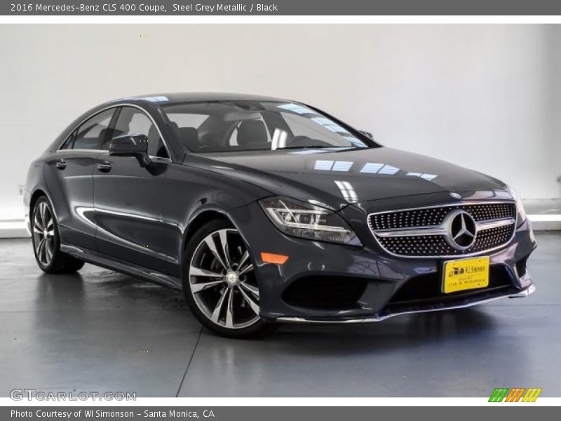 Steel Grey Metallic / Black 2016 Mercedes-Benz CLS 400 Coupe