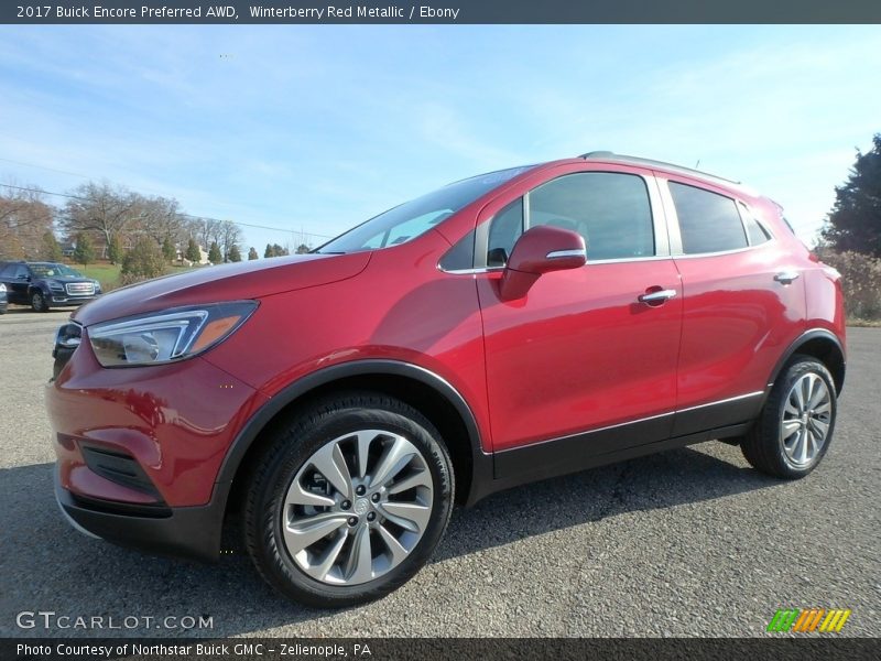 Winterberry Red Metallic / Ebony 2017 Buick Encore Preferred AWD