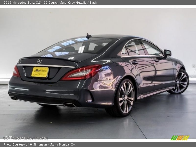 Steel Grey Metallic / Black 2016 Mercedes-Benz CLS 400 Coupe