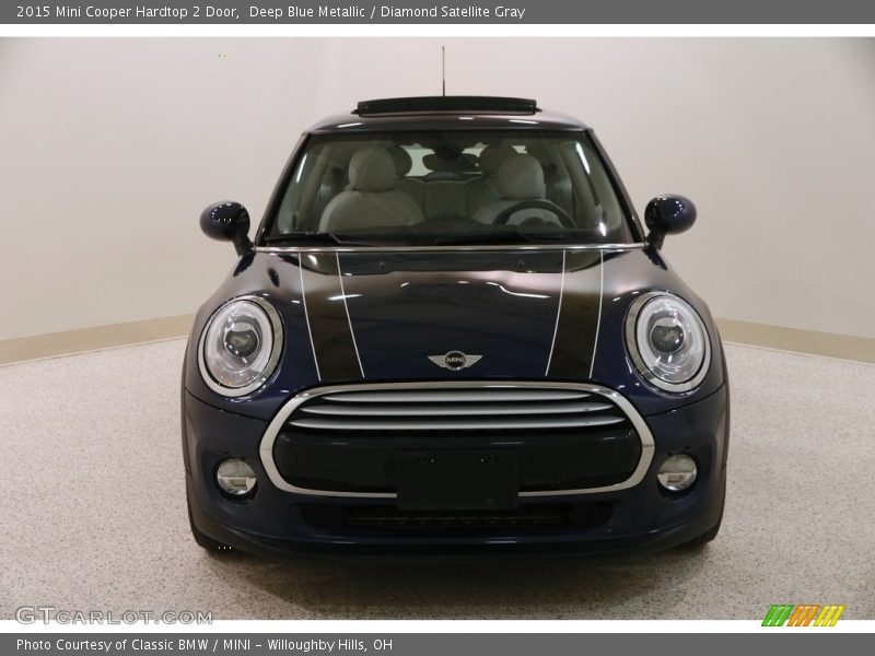 Deep Blue Metallic / Diamond Satellite Gray 2015 Mini Cooper Hardtop 2 Door