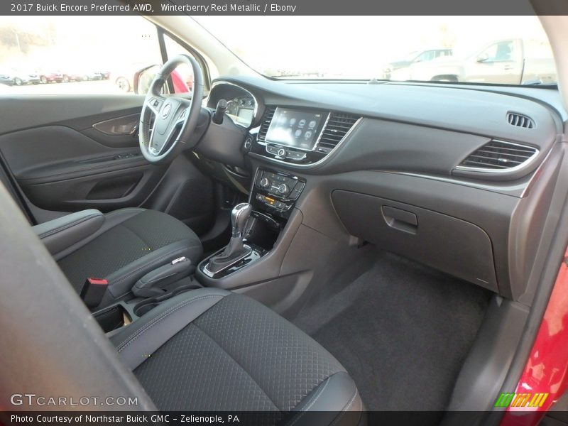 Winterberry Red Metallic / Ebony 2017 Buick Encore Preferred AWD