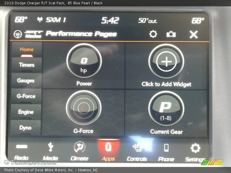 Controls of 2019 Charger R/T Scat Pack