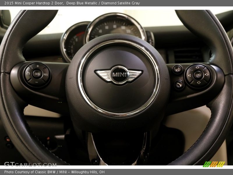 Deep Blue Metallic / Diamond Satellite Gray 2015 Mini Cooper Hardtop 2 Door
