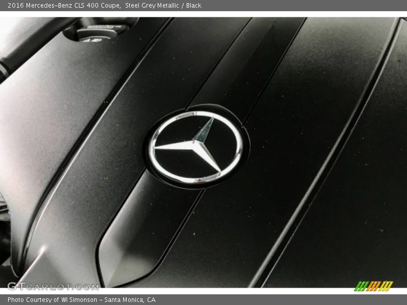 Steel Grey Metallic / Black 2016 Mercedes-Benz CLS 400 Coupe