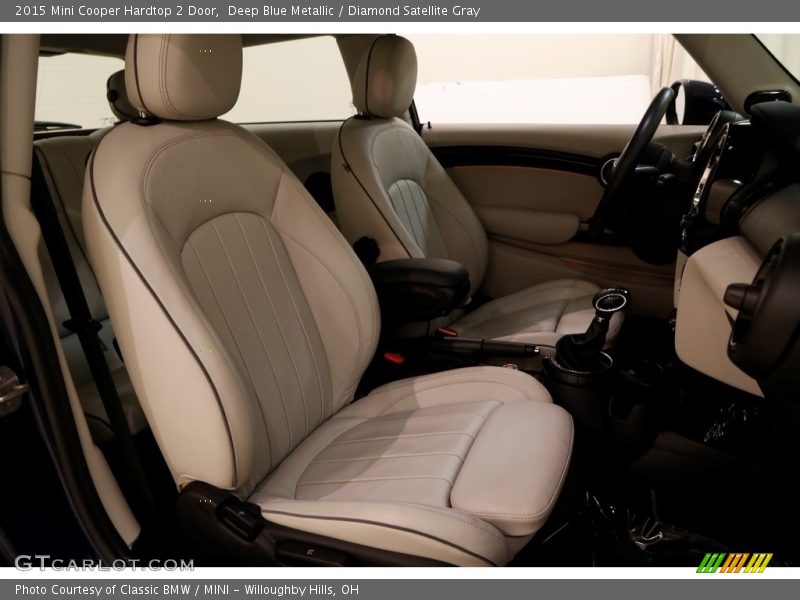 Deep Blue Metallic / Diamond Satellite Gray 2015 Mini Cooper Hardtop 2 Door