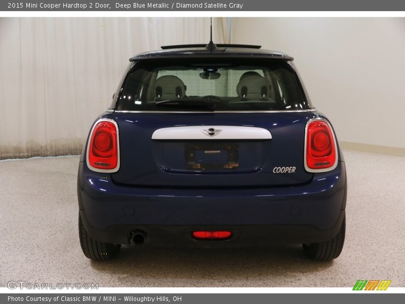 Deep Blue Metallic / Diamond Satellite Gray 2015 Mini Cooper Hardtop 2 Door