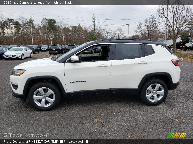 White / Black 2019 Jeep Compass Latitude 4x4