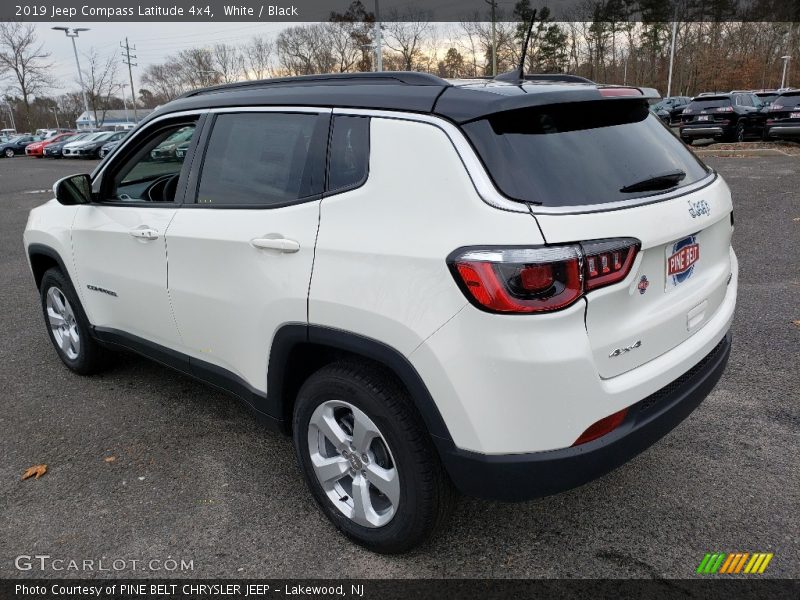 White / Black 2019 Jeep Compass Latitude 4x4