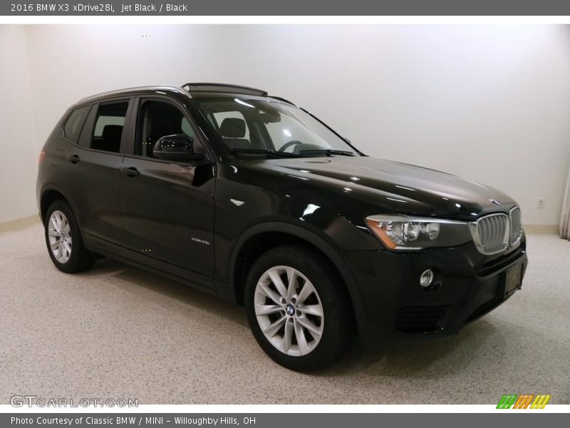 Jet Black / Black 2016 BMW X3 xDrive28i
