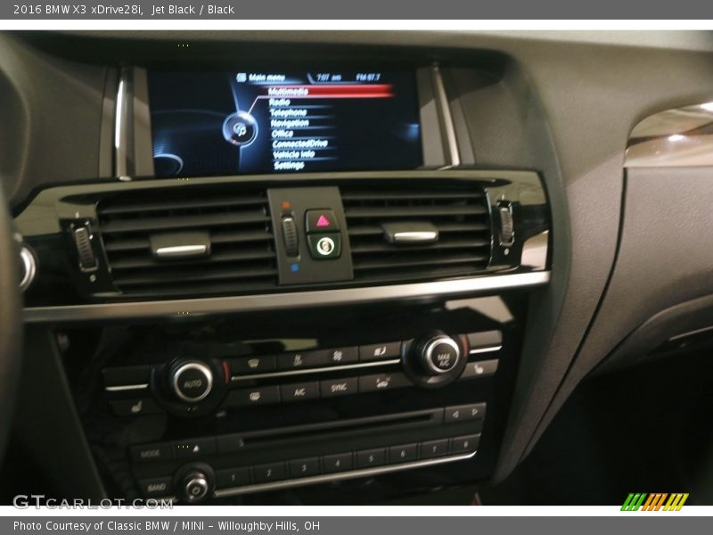 Jet Black / Black 2016 BMW X3 xDrive28i