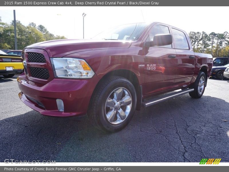 Deep Cherry Red Crystal Pearl / Black/Diesel Gray 2015 Ram 1500 Express Crew Cab 4x4