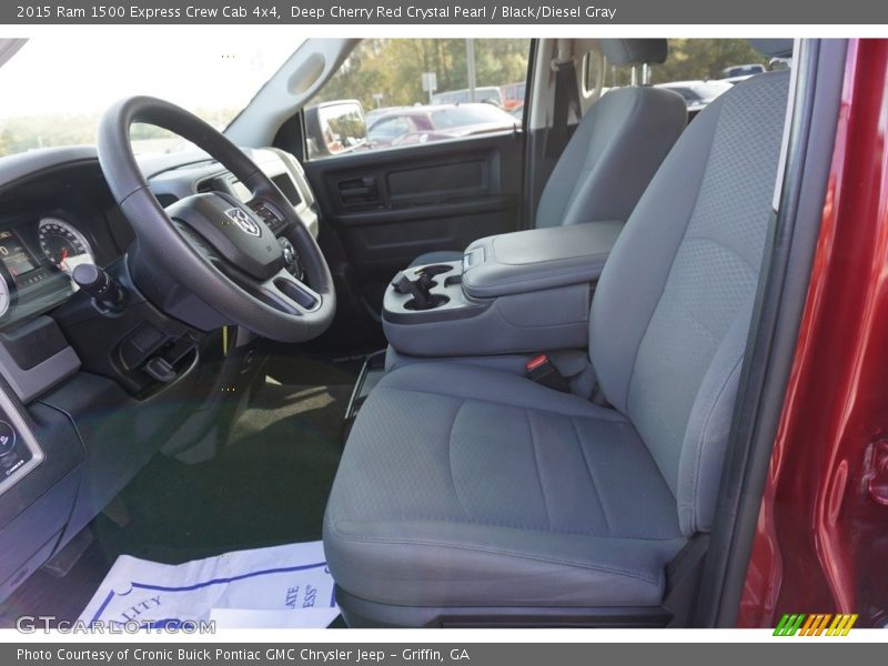Deep Cherry Red Crystal Pearl / Black/Diesel Gray 2015 Ram 1500 Express Crew Cab 4x4