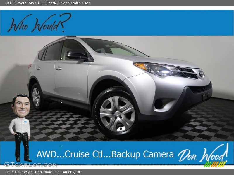 Classic Silver Metallic / Ash 2015 Toyota RAV4 LE