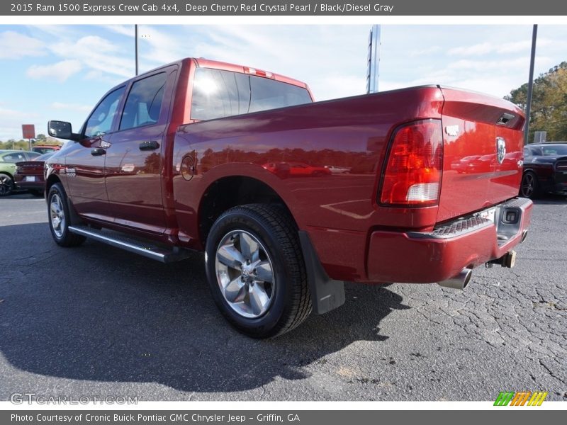 Deep Cherry Red Crystal Pearl / Black/Diesel Gray 2015 Ram 1500 Express Crew Cab 4x4