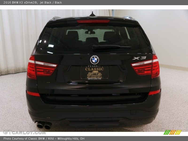 Jet Black / Black 2016 BMW X3 xDrive28i