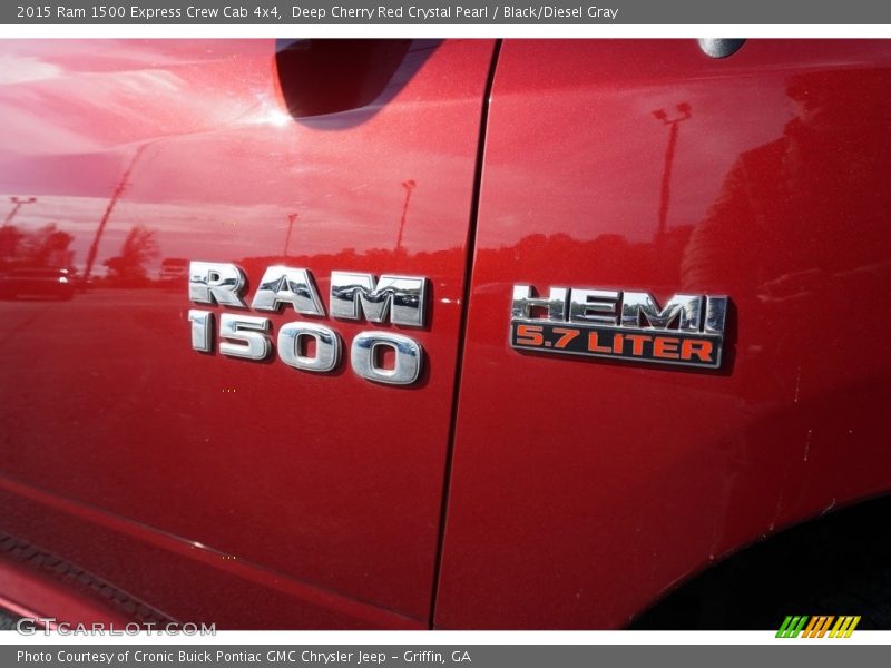 Deep Cherry Red Crystal Pearl / Black/Diesel Gray 2015 Ram 1500 Express Crew Cab 4x4