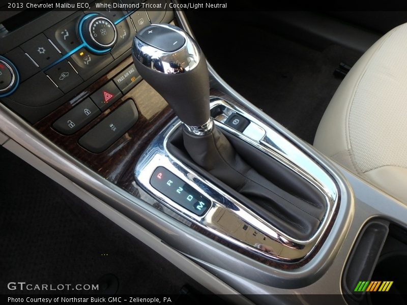 White Diamond Tricoat / Cocoa/Light Neutral 2013 Chevrolet Malibu ECO