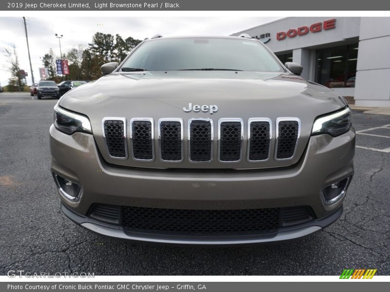 Light Brownstone Pearl / Black 2019 Jeep Cherokee Limited