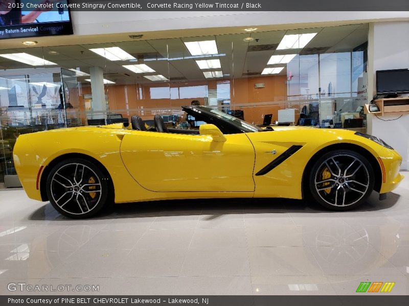  2019 Corvette Stingray Convertible Corvette Racing Yellow Tintcoat