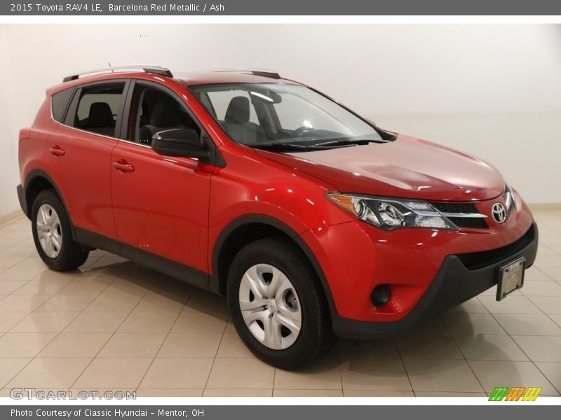 Barcelona Red Metallic / Ash 2015 Toyota RAV4 LE
