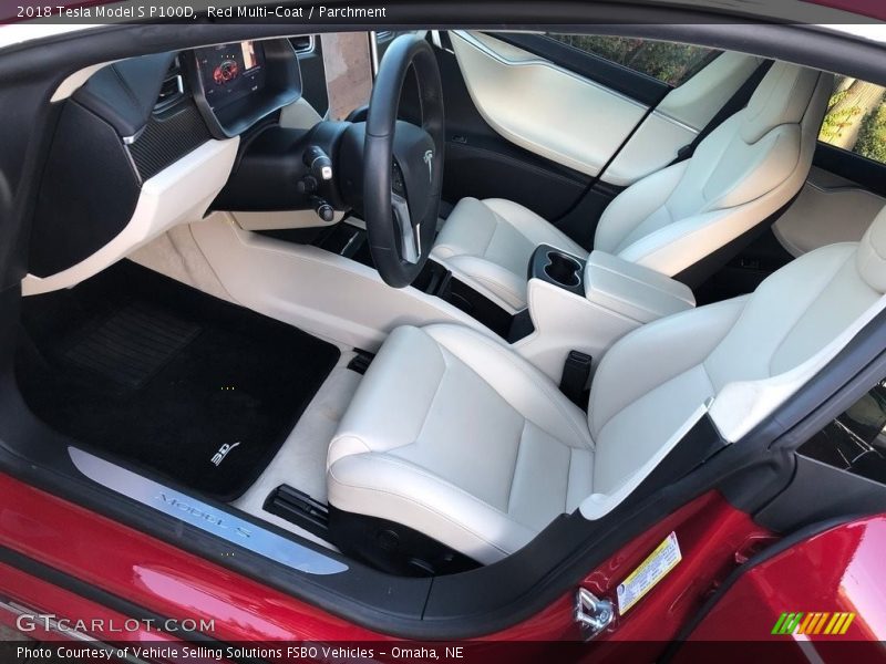  2018 Model S P100D Parchment Interior