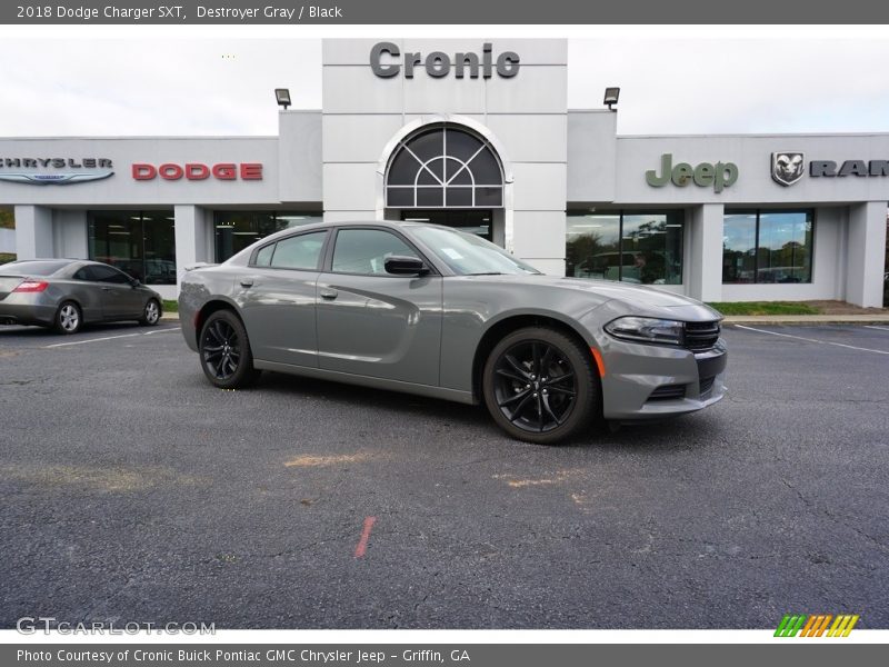 Destroyer Gray / Black 2018 Dodge Charger SXT