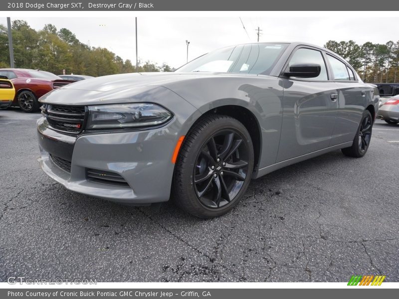 Destroyer Gray / Black 2018 Dodge Charger SXT