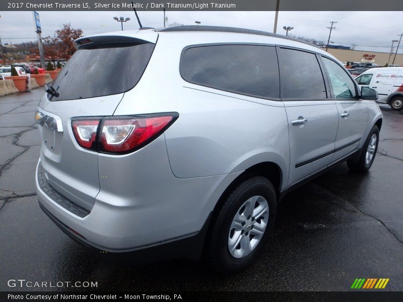 Silver Ice Metallic / Dark Titanium/Light Titanium 2017 Chevrolet Traverse LS