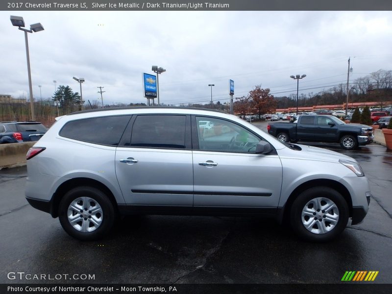 Silver Ice Metallic / Dark Titanium/Light Titanium 2017 Chevrolet Traverse LS