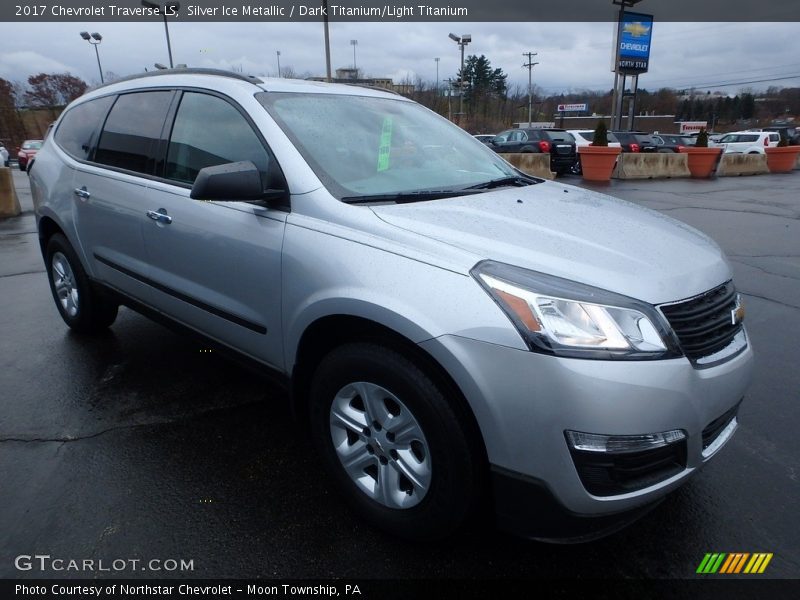 Silver Ice Metallic / Dark Titanium/Light Titanium 2017 Chevrolet Traverse LS