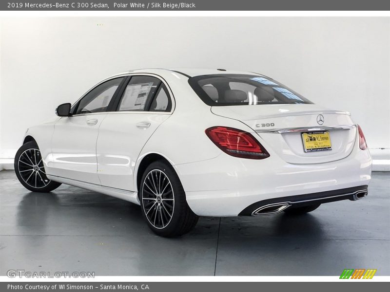Polar White / Silk Beige/Black 2019 Mercedes-Benz C 300 Sedan