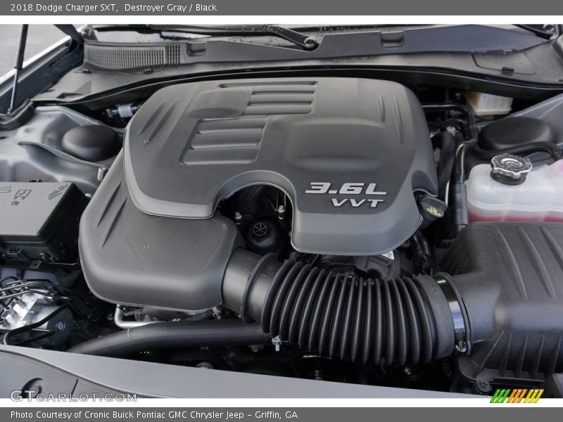 Destroyer Gray / Black 2018 Dodge Charger SXT