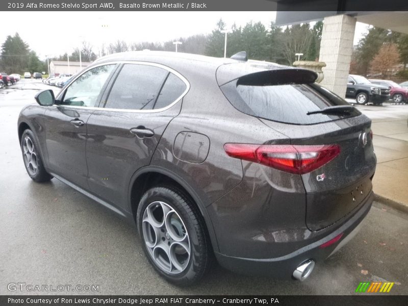 Basalto Brown Metallic / Black 2019 Alfa Romeo Stelvio Sport AWD