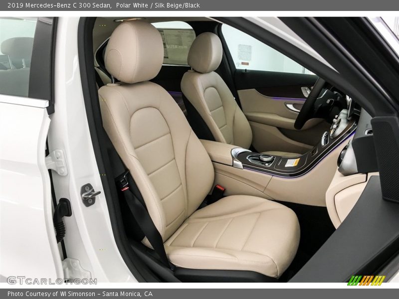 Polar White / Silk Beige/Black 2019 Mercedes-Benz C 300 Sedan