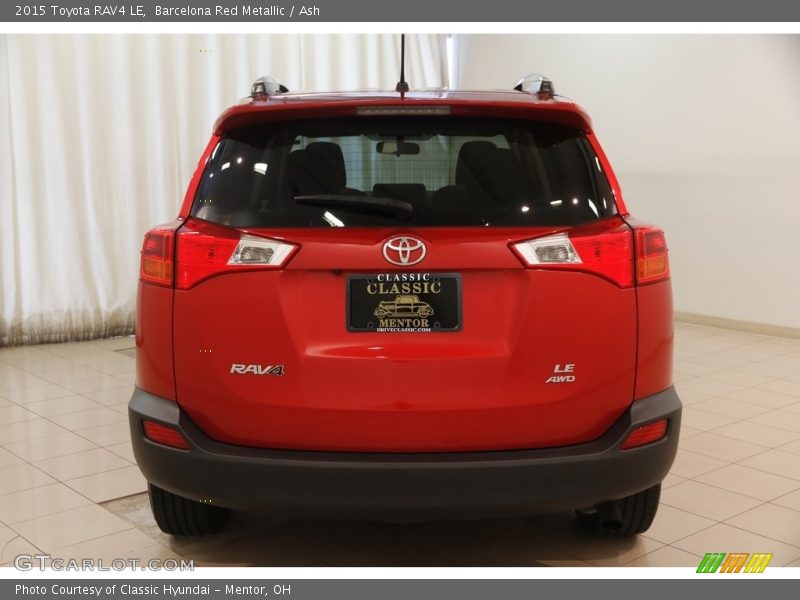 Barcelona Red Metallic / Ash 2015 Toyota RAV4 LE