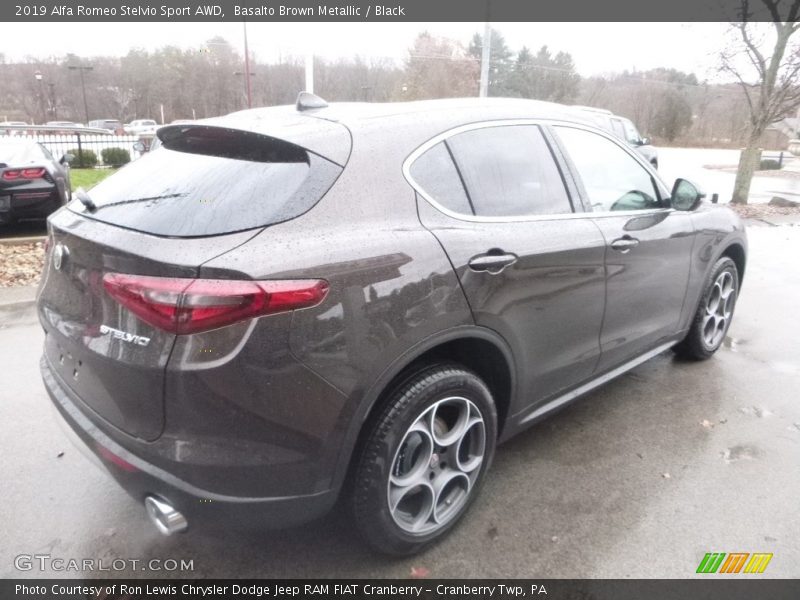 Basalto Brown Metallic / Black 2019 Alfa Romeo Stelvio Sport AWD