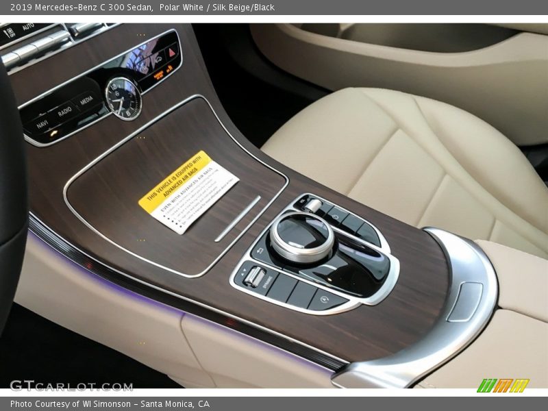 Polar White / Silk Beige/Black 2019 Mercedes-Benz C 300 Sedan