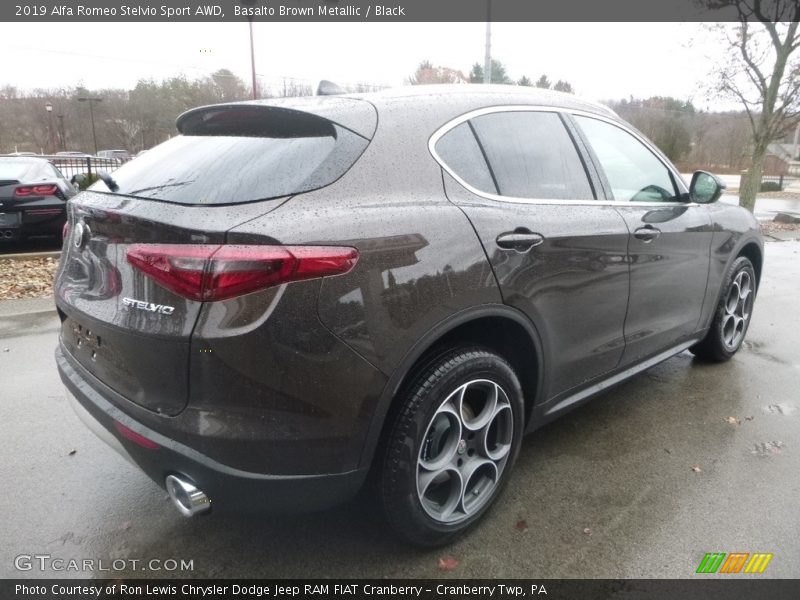Basalto Brown Metallic / Black 2019 Alfa Romeo Stelvio Sport AWD