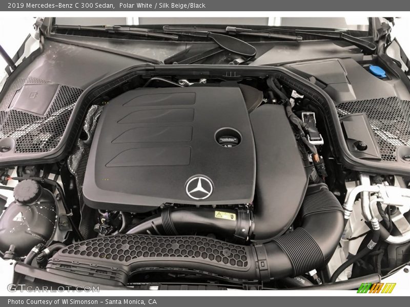 Polar White / Silk Beige/Black 2019 Mercedes-Benz C 300 Sedan