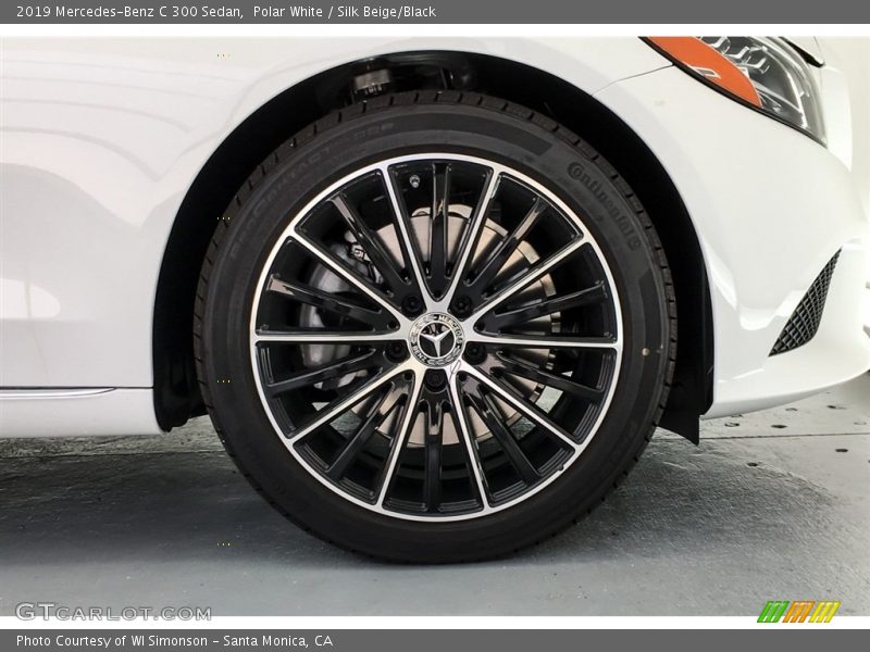 Polar White / Silk Beige/Black 2019 Mercedes-Benz C 300 Sedan