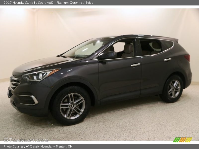 Platinum Graphite / Beige 2017 Hyundai Santa Fe Sport AWD