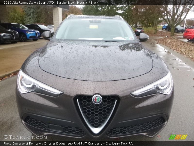 Basalto Brown Metallic / Black 2019 Alfa Romeo Stelvio Sport AWD