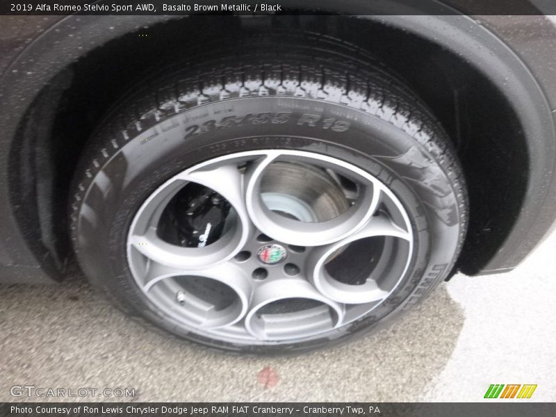 Basalto Brown Metallic / Black 2019 Alfa Romeo Stelvio Sport AWD