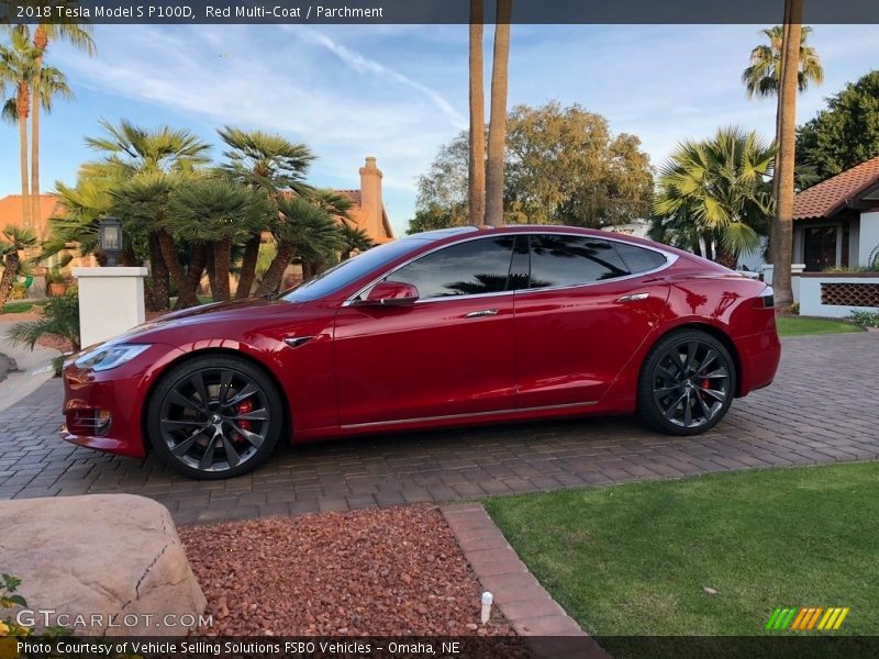  2018 Model S P100D Red Multi-Coat