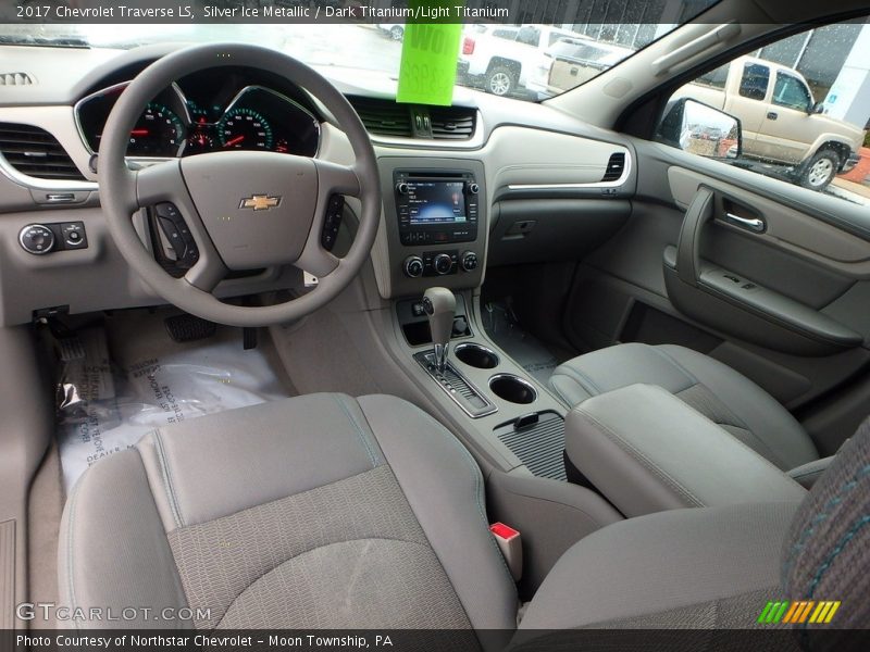 Silver Ice Metallic / Dark Titanium/Light Titanium 2017 Chevrolet Traverse LS