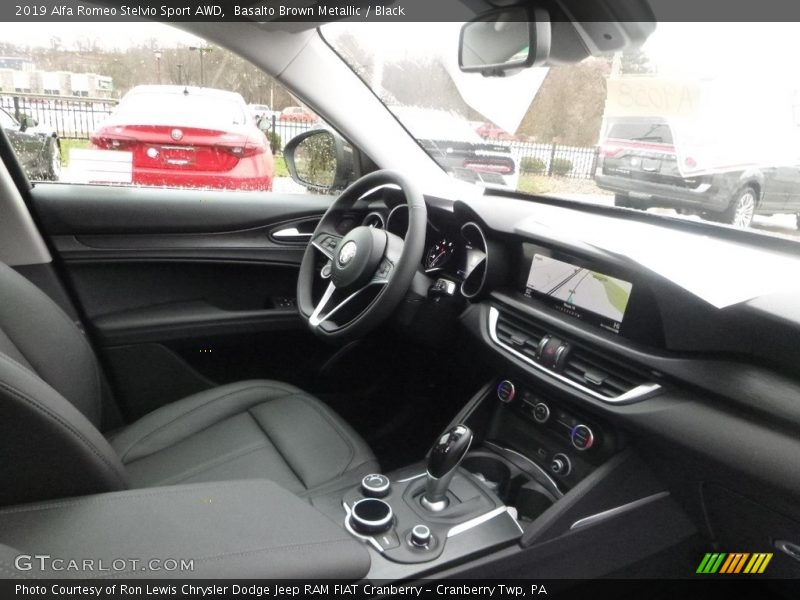 Basalto Brown Metallic / Black 2019 Alfa Romeo Stelvio Sport AWD