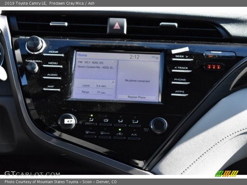 Predawn Gray Mica / Ash 2019 Toyota Camry LE